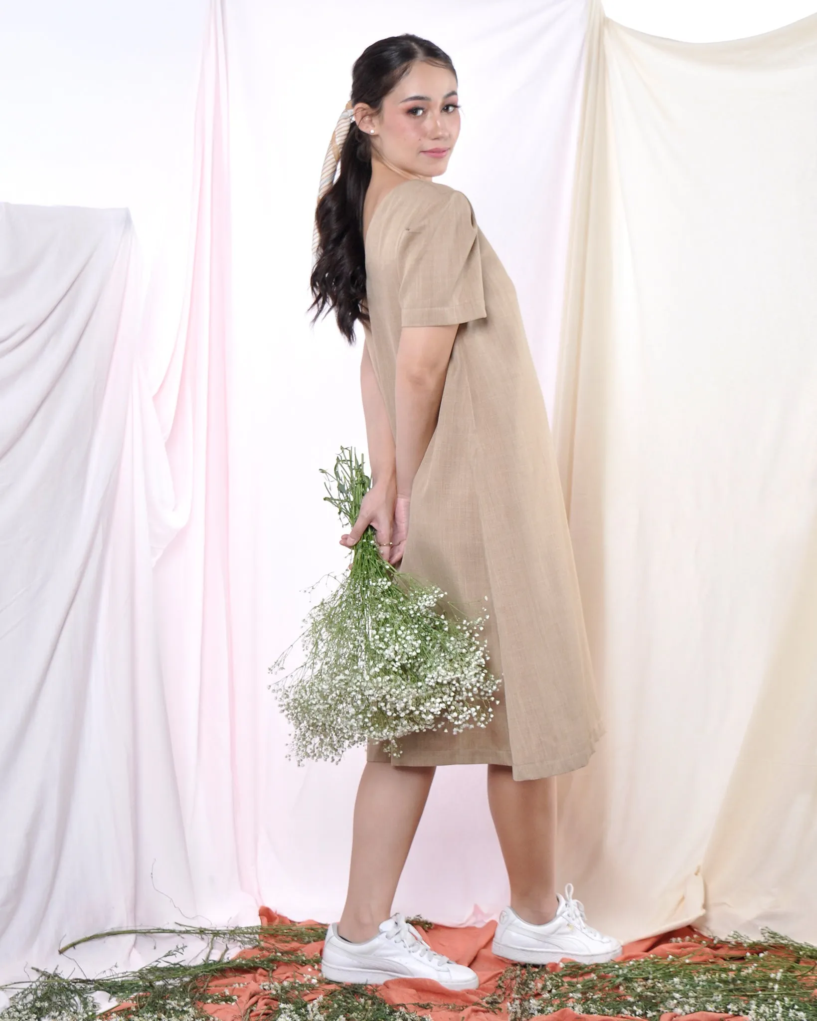 Everyday Dress in Saddle Brown