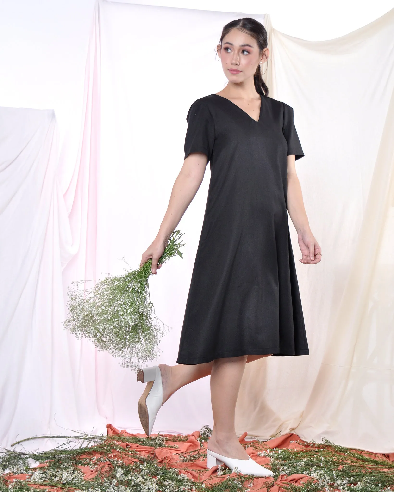 Everyday Dress in Smokey Black