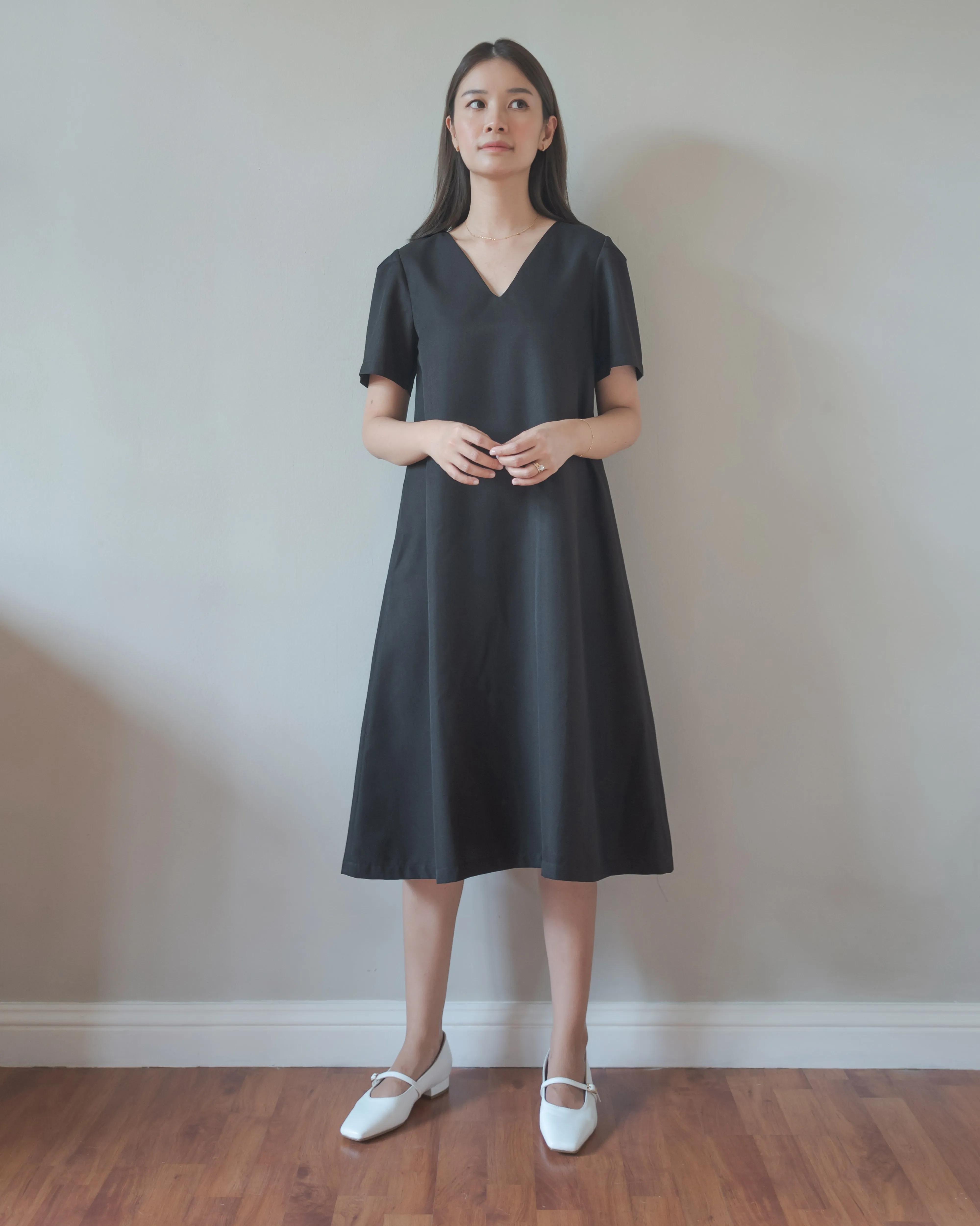 Everyday Dress in Smokey Black