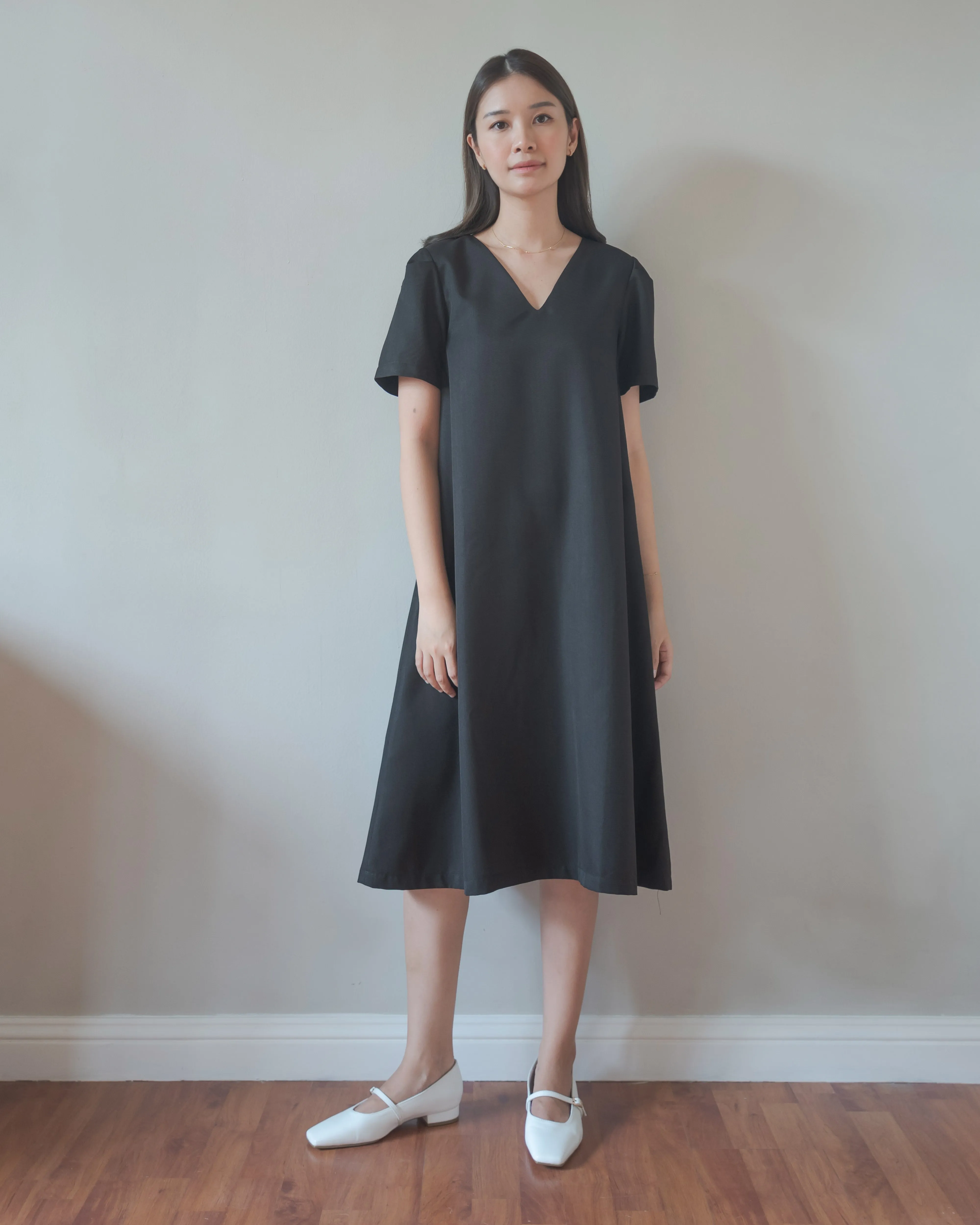 Everyday Dress in Smokey Black