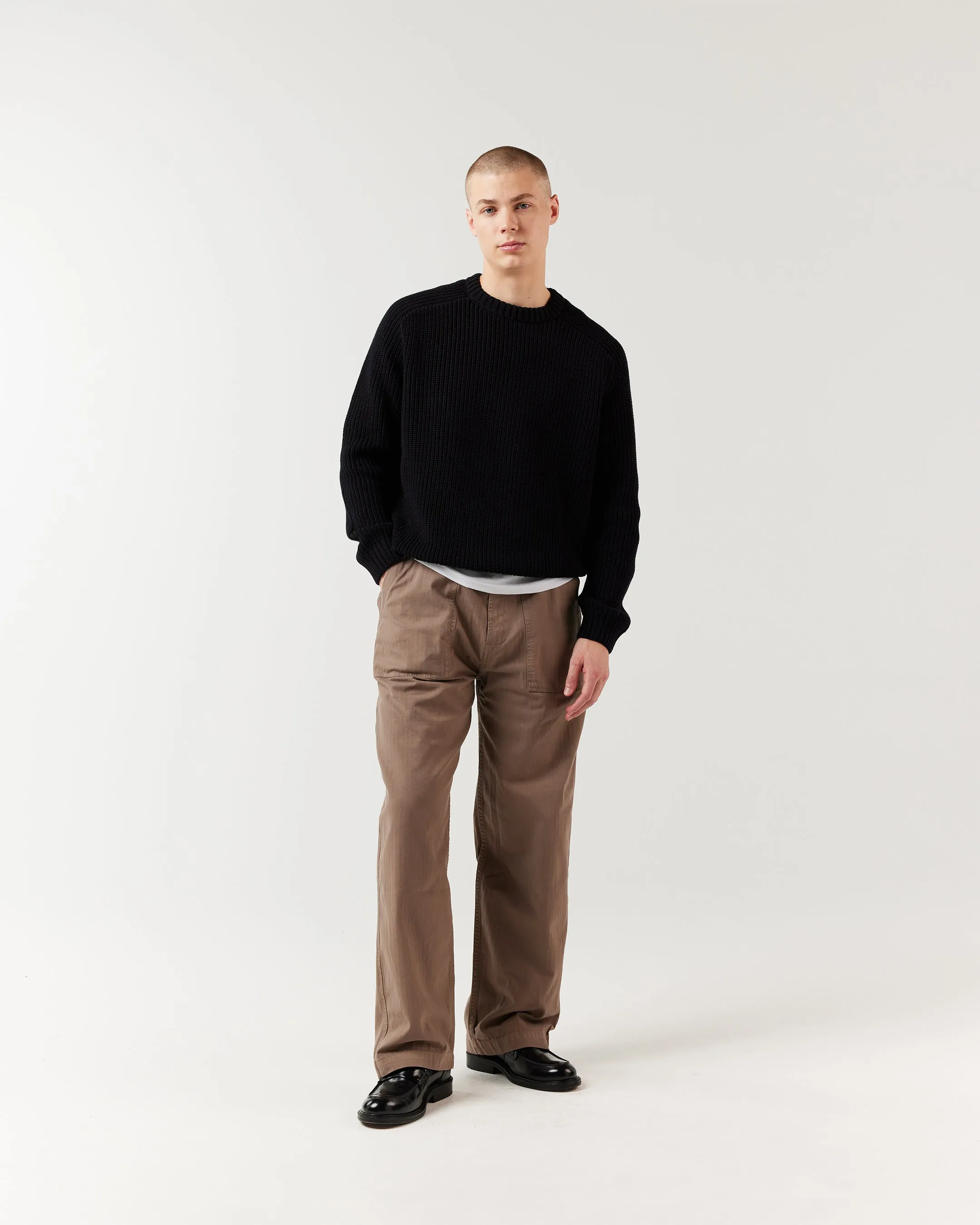 Everyday Fisherman Sweater - Black