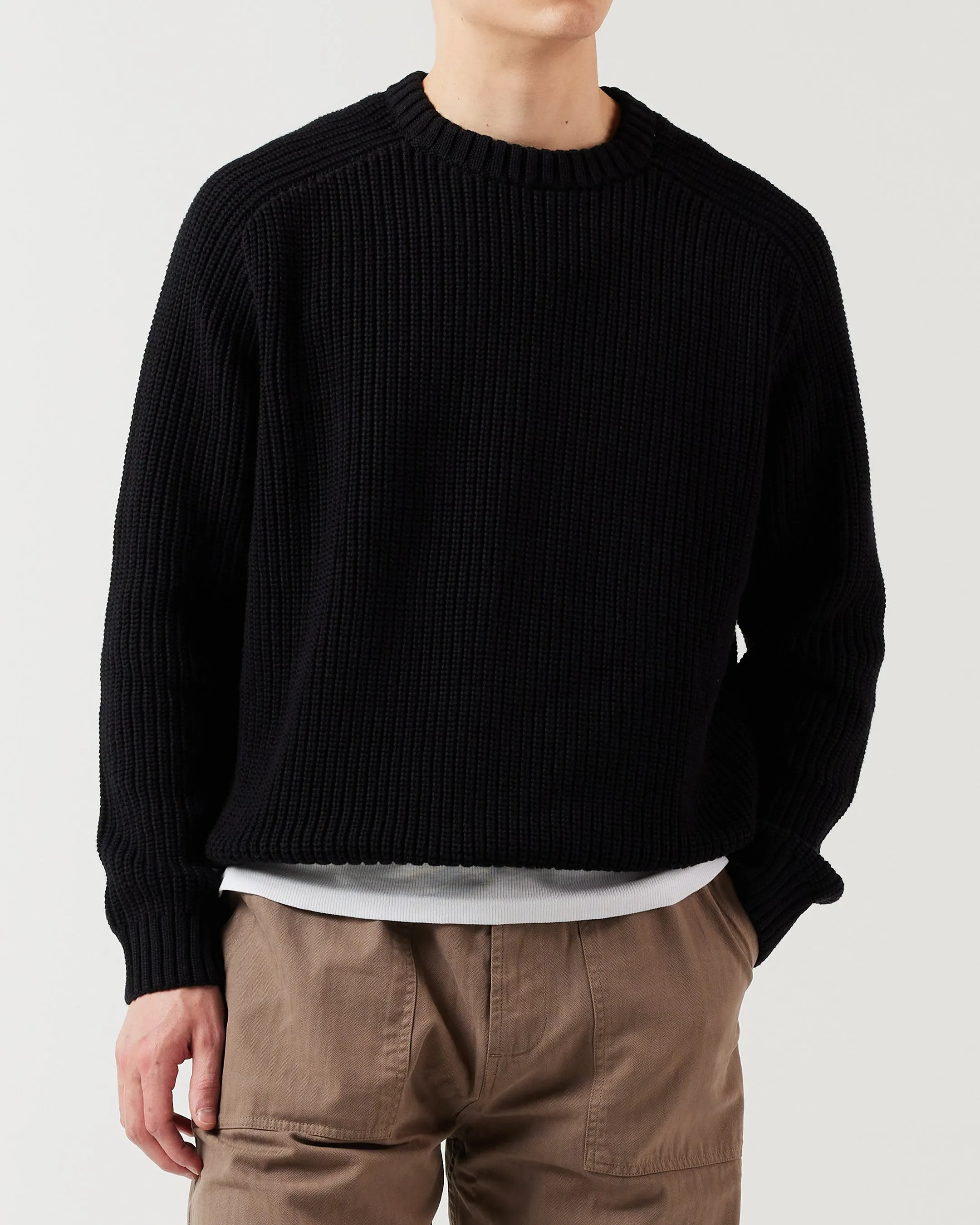 Everyday Fisherman Sweater - Black