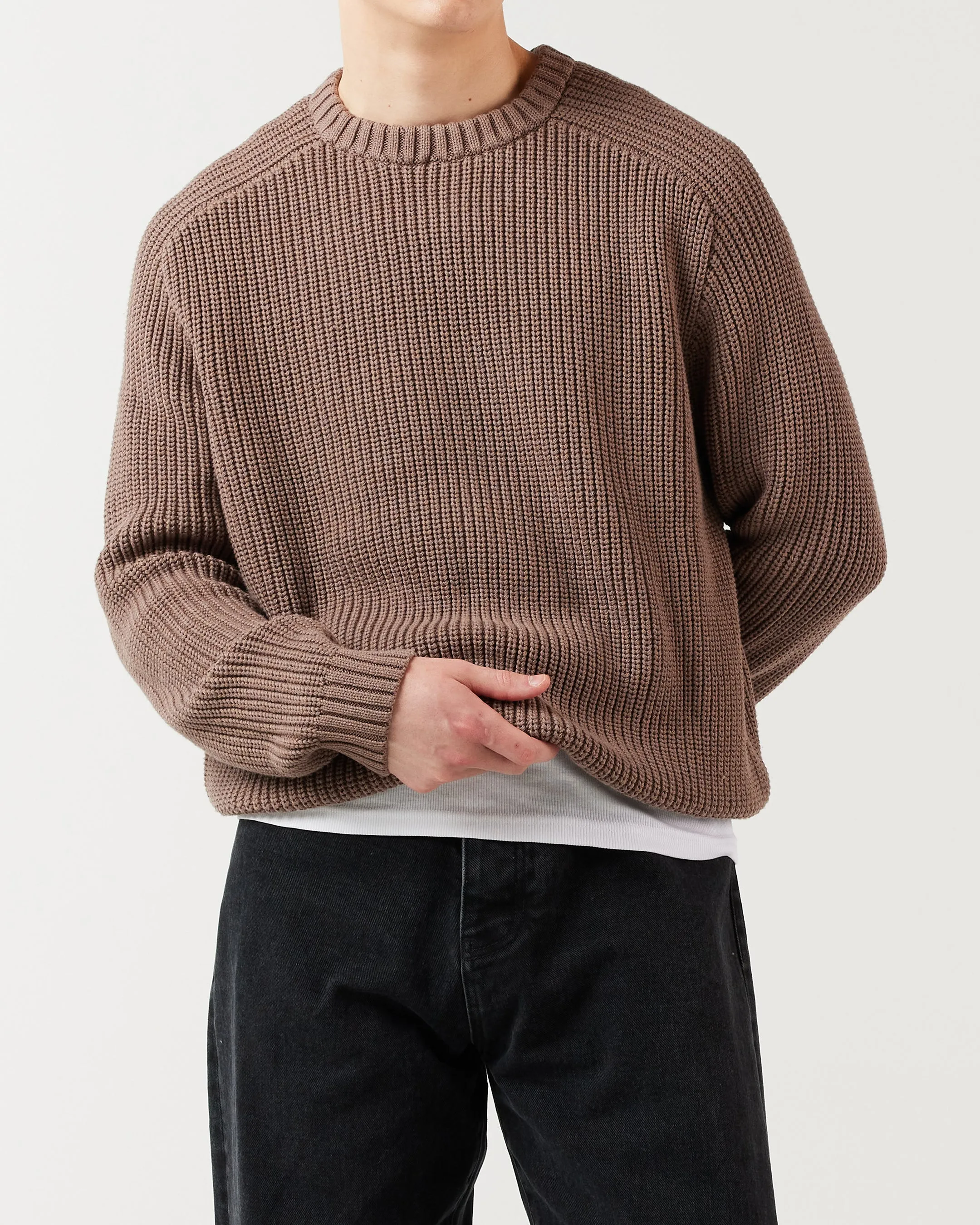 Everyday Fisherman Sweater - Walnut