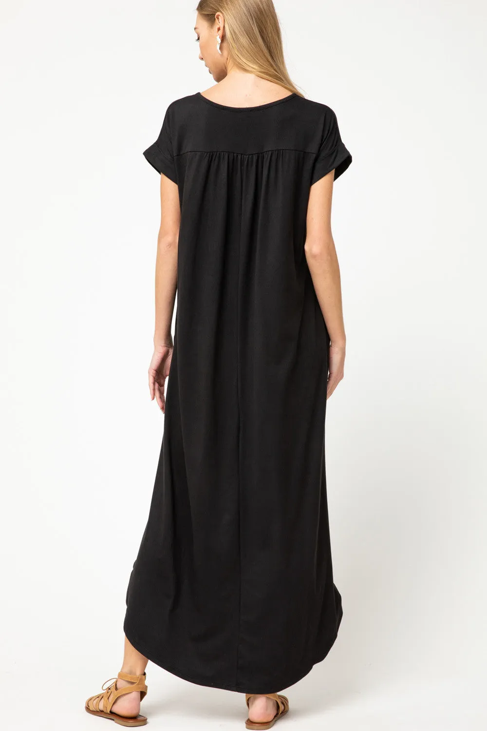 Everyday Pocket Maxi Dress, Black