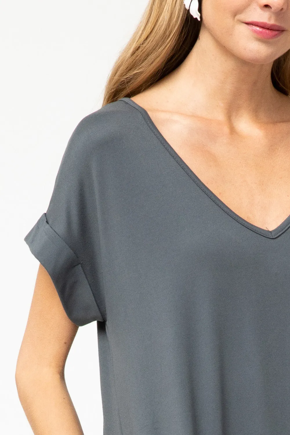 Everyday Pocket Maxi Dress, Charcoal