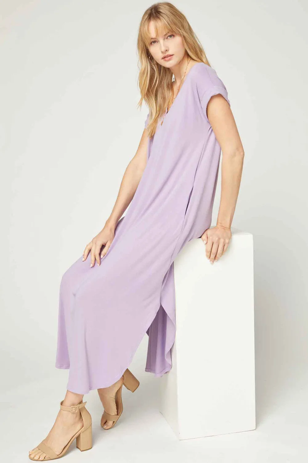 Everyday Pocket Maxi Dress, Lilac