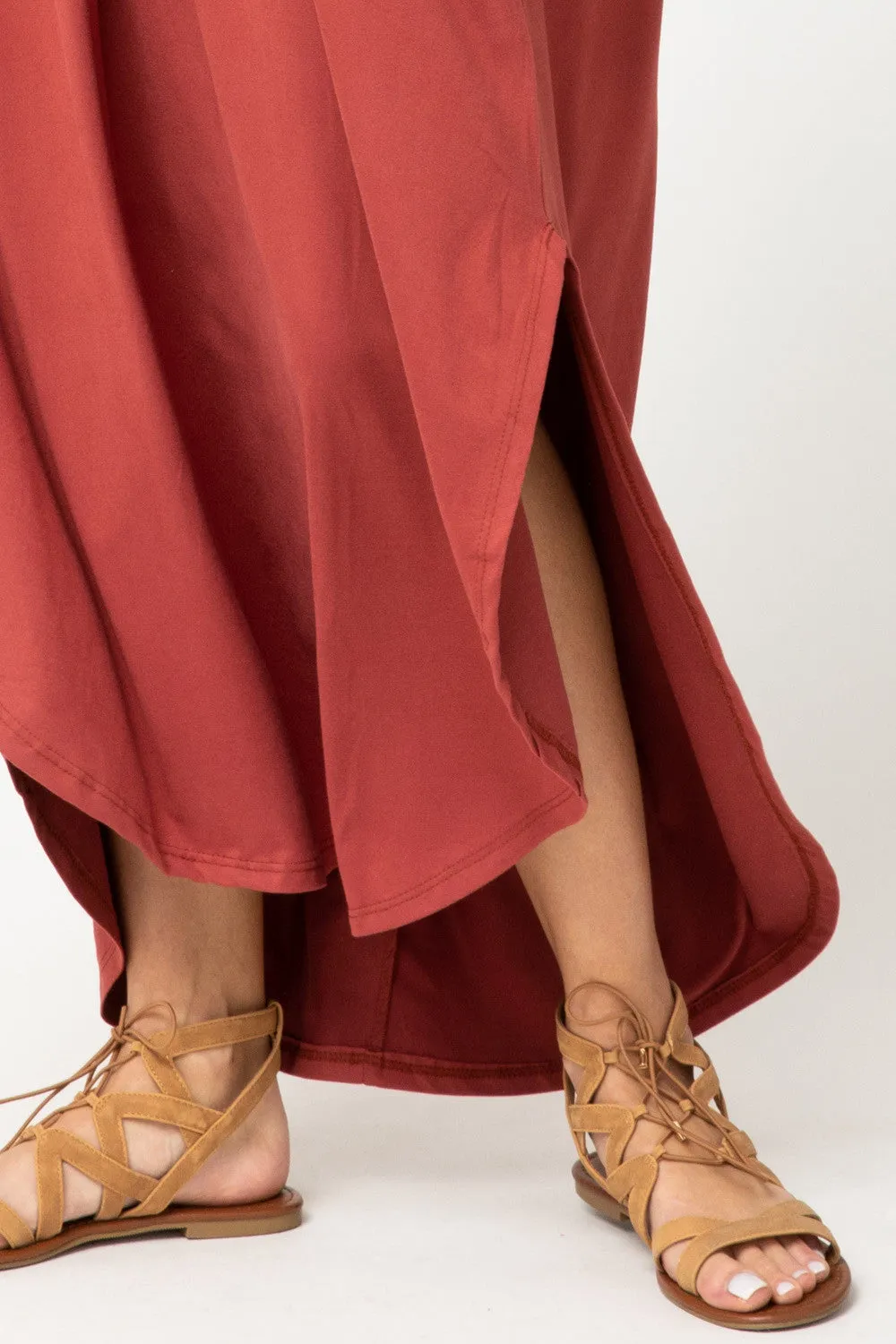 Everyday Pocket Maxi Dress, Marsala