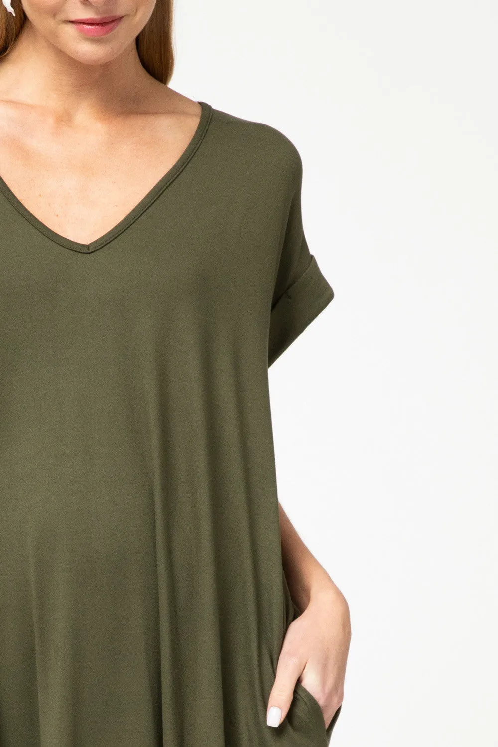 Everyday Pocket Maxi Dress,  Olive