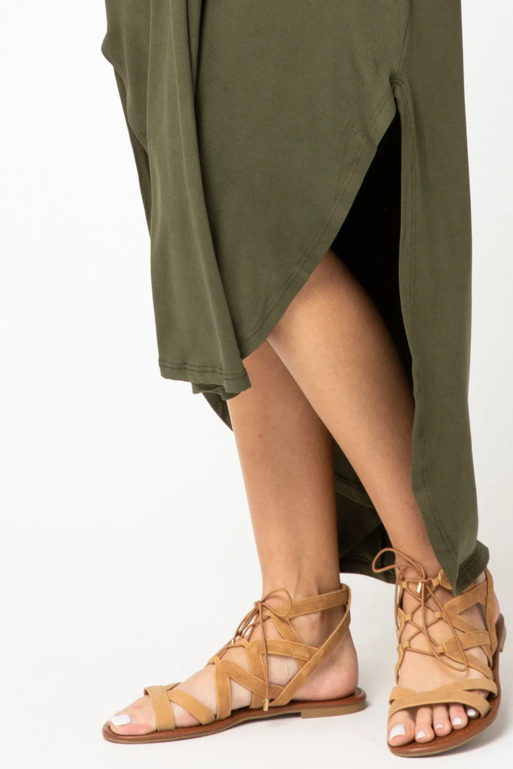 Everyday Pocket Maxi Dress,  Olive