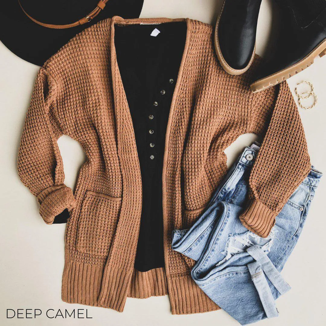 Everyday Waffle Cardigan