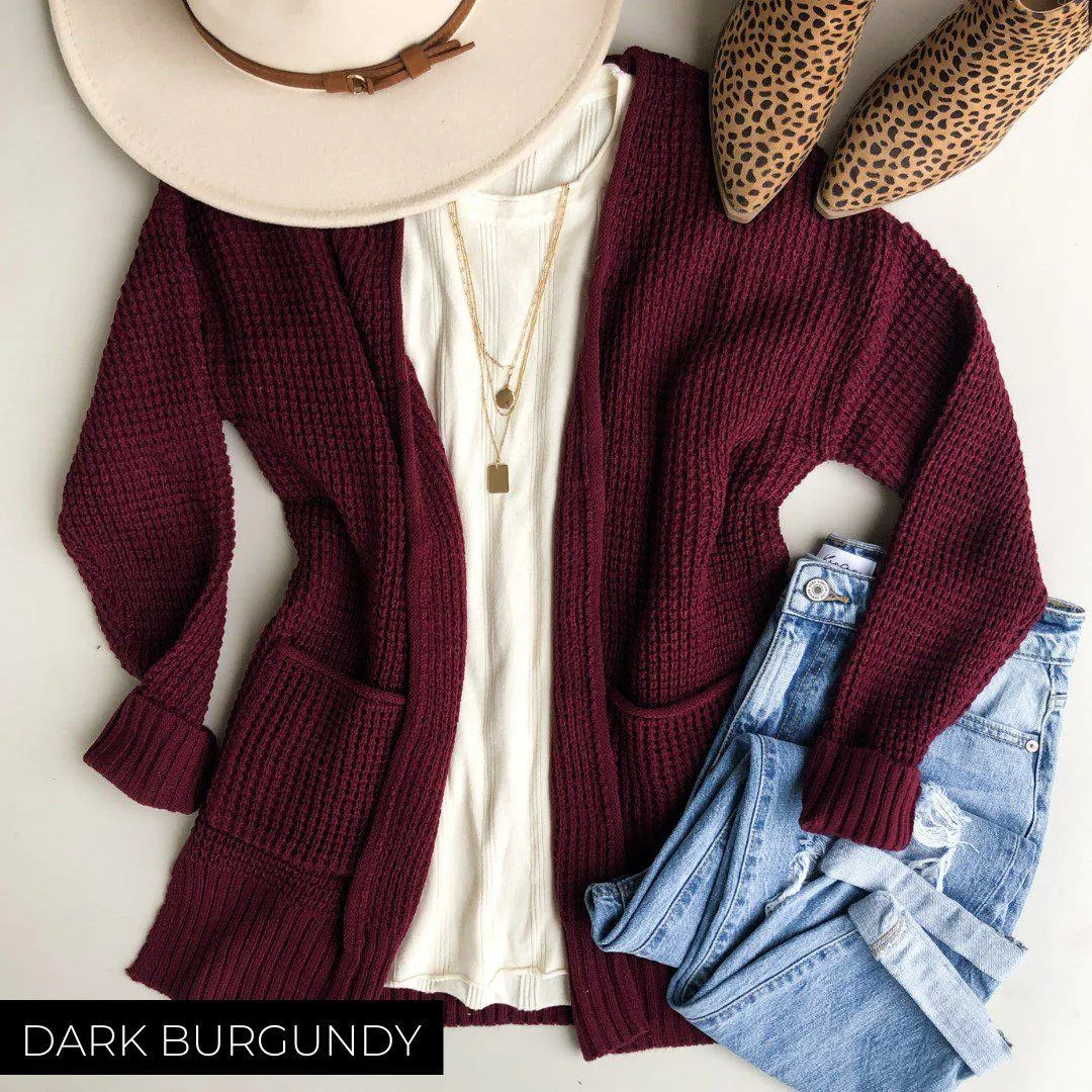 Everyday Waffle Cardigan