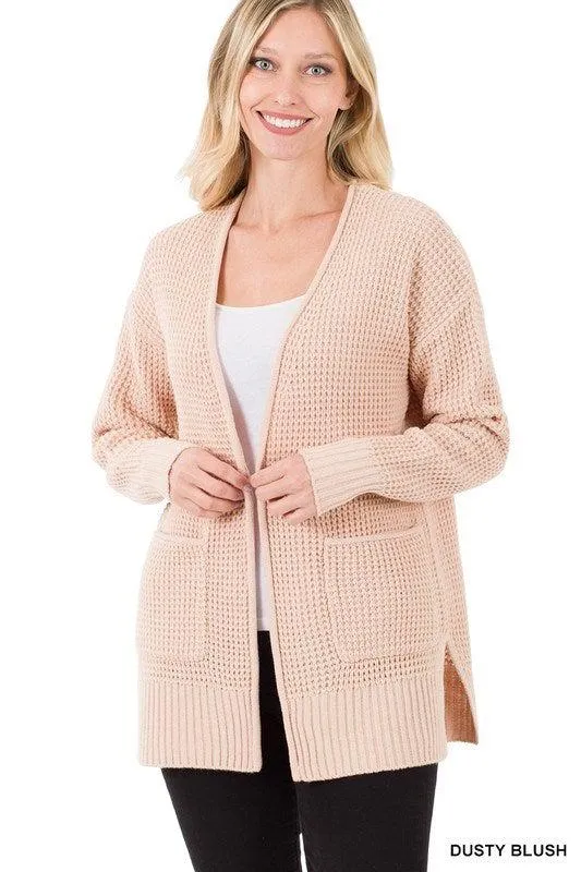 Everyday Waffle Cardigan