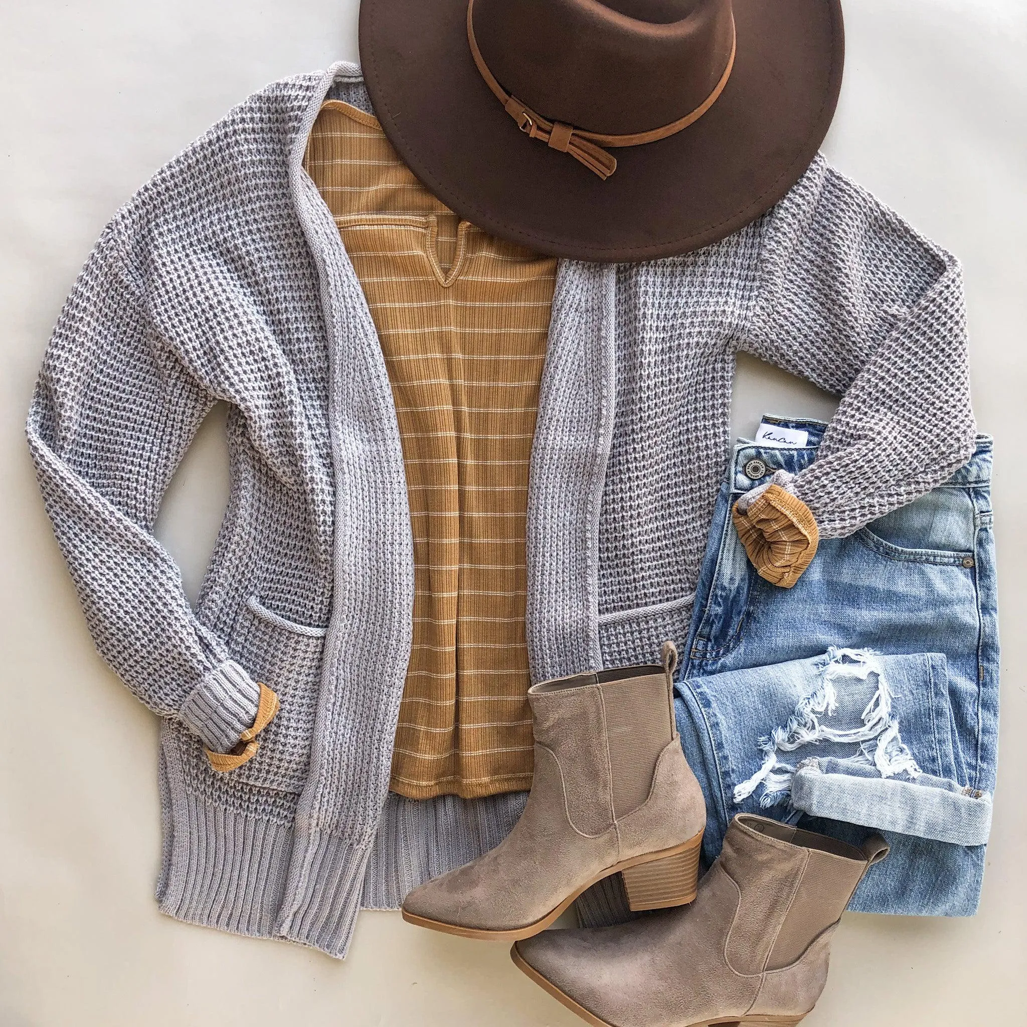 Everyday Waffle Cardigan