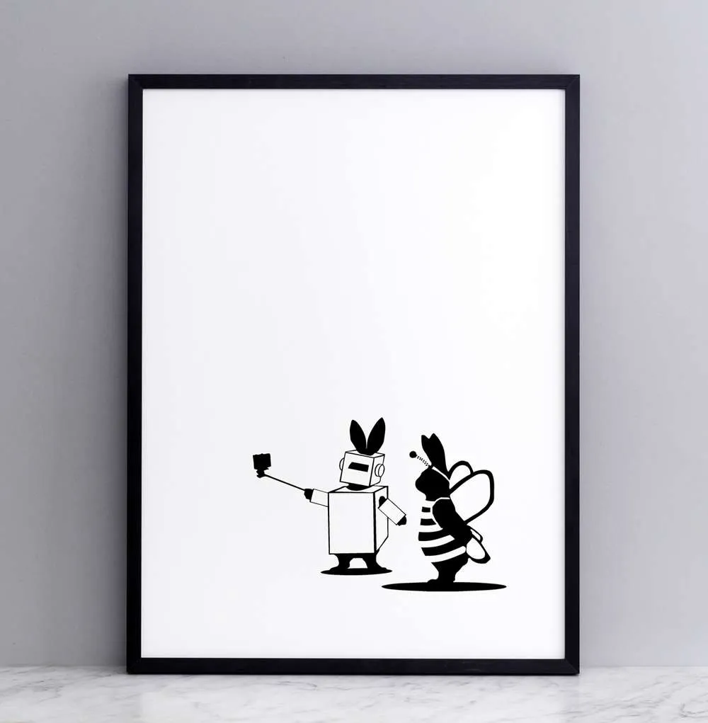 Fancy Dress Rabbit Print
