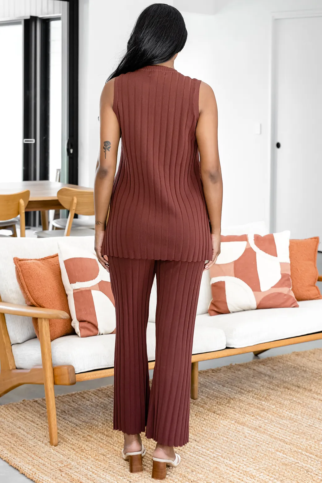 FINAL SALE | Billie Knitted Tank Chocolate