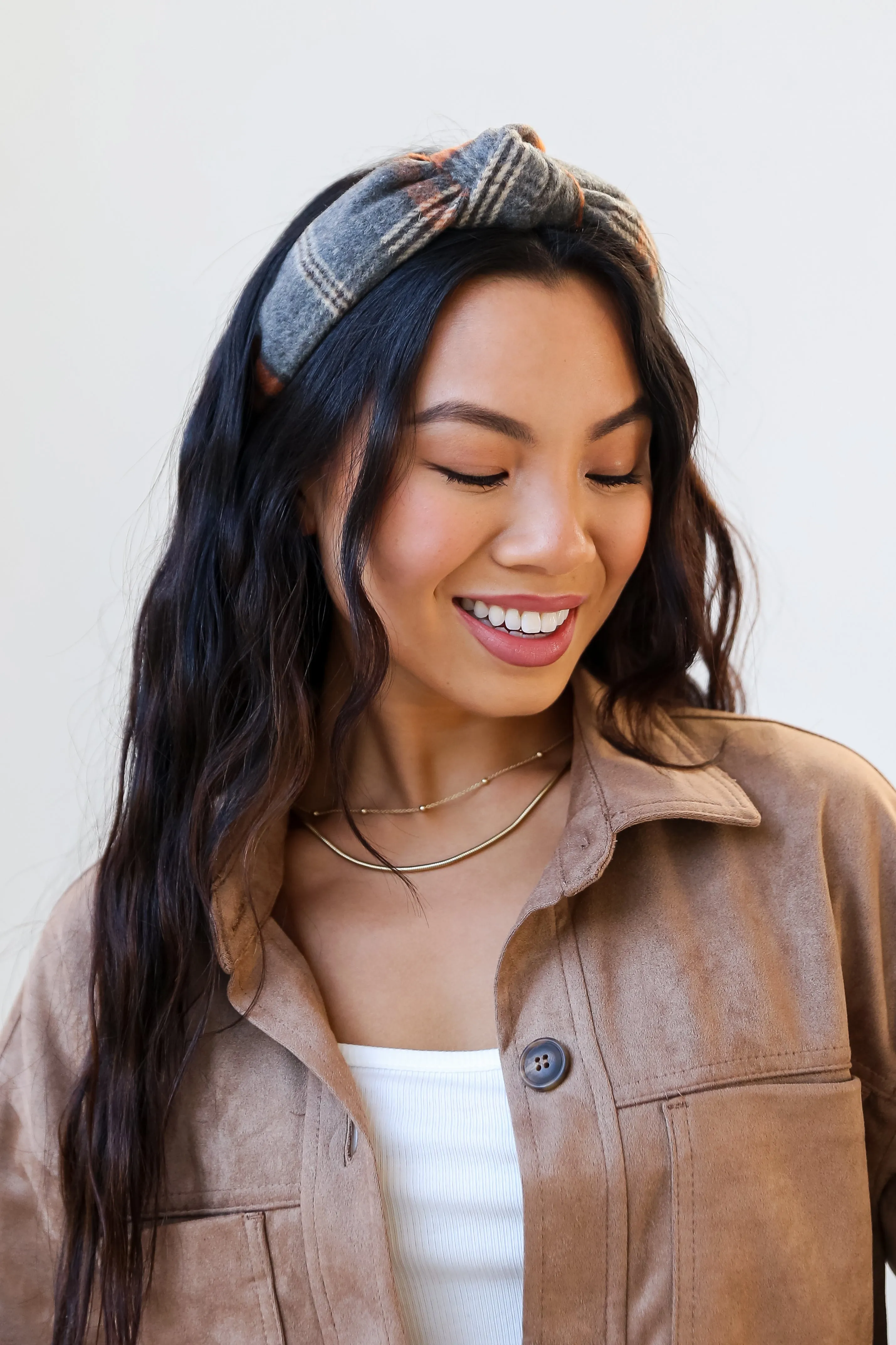 FINAL SALE - Posh Ideals Plaid Knotted Headband