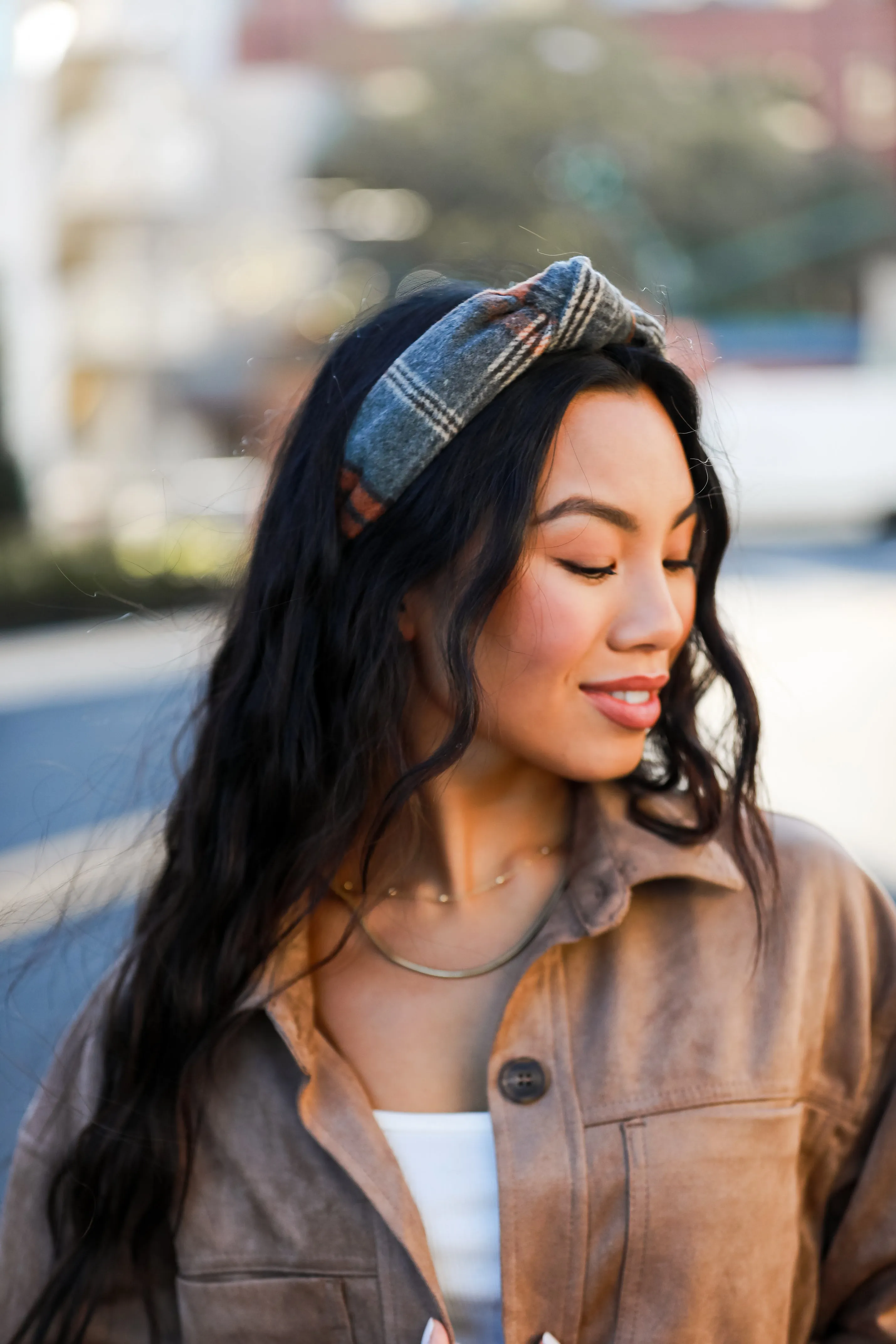 FINAL SALE - Posh Ideals Plaid Knotted Headband