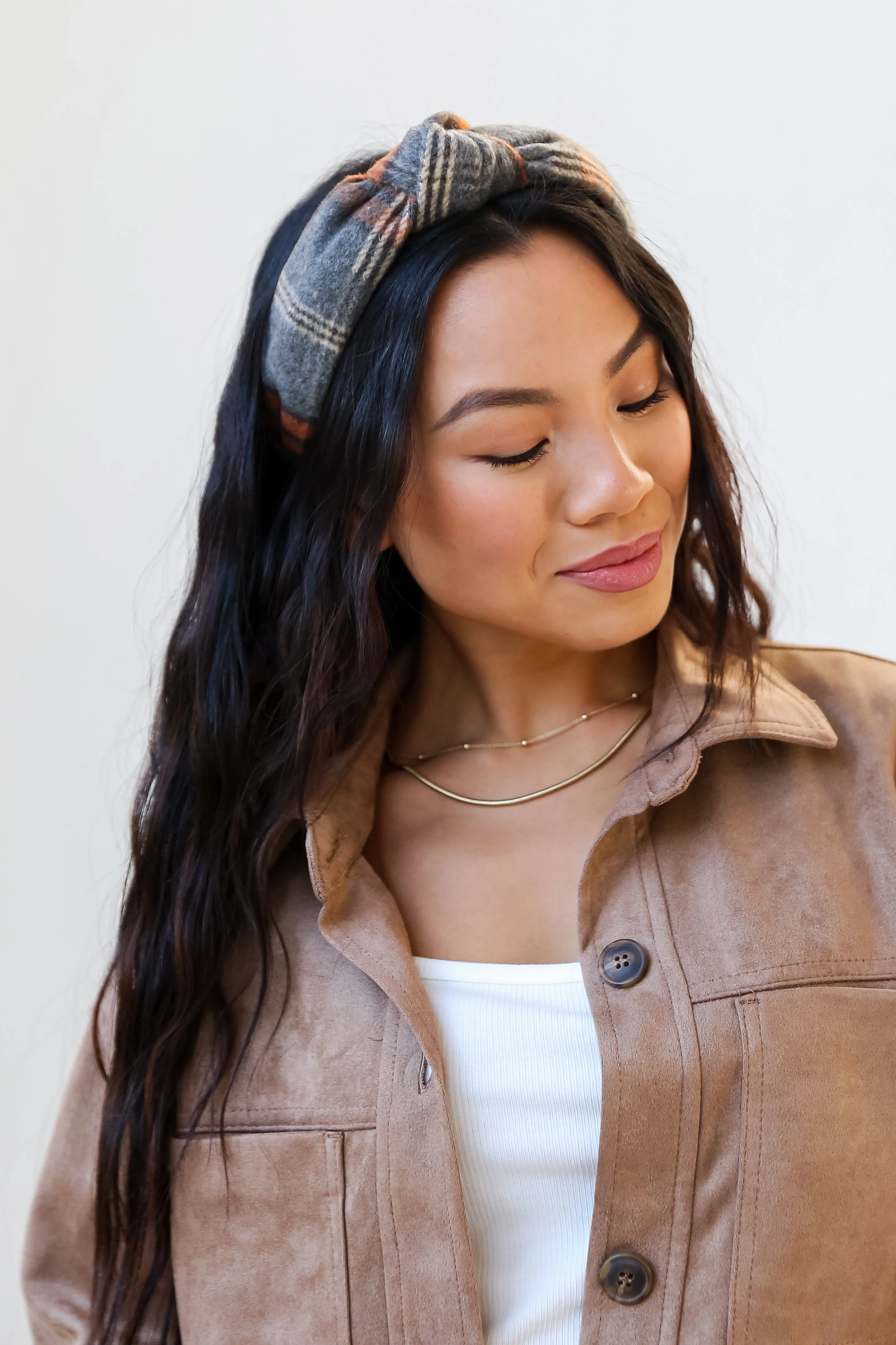 FINAL SALE - Posh Ideals Plaid Knotted Headband