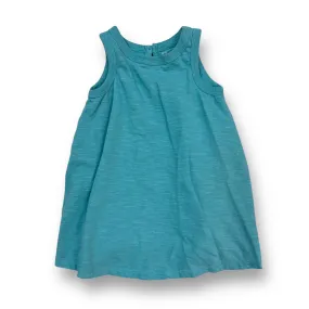 Girls Gap Size 2 Aqua Green Comfy Everyday Sleeveless Dress