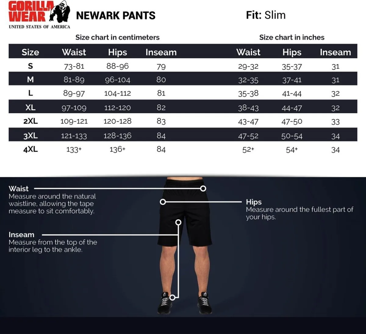 Gorilla Wear Newark Pants - Blue