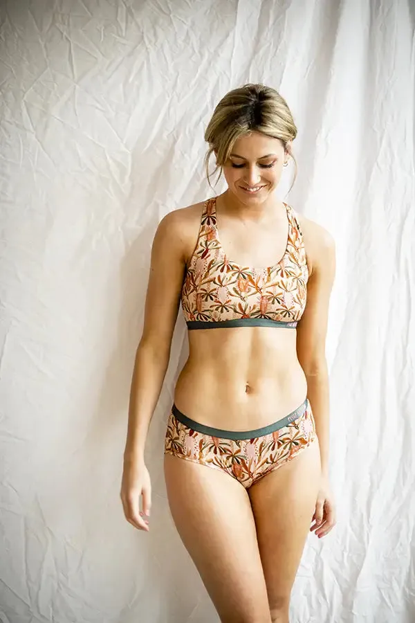 Grass Tree Bamboo Bra-Nude