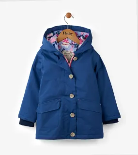 Hatley Rain Coat - Wintery Blooms