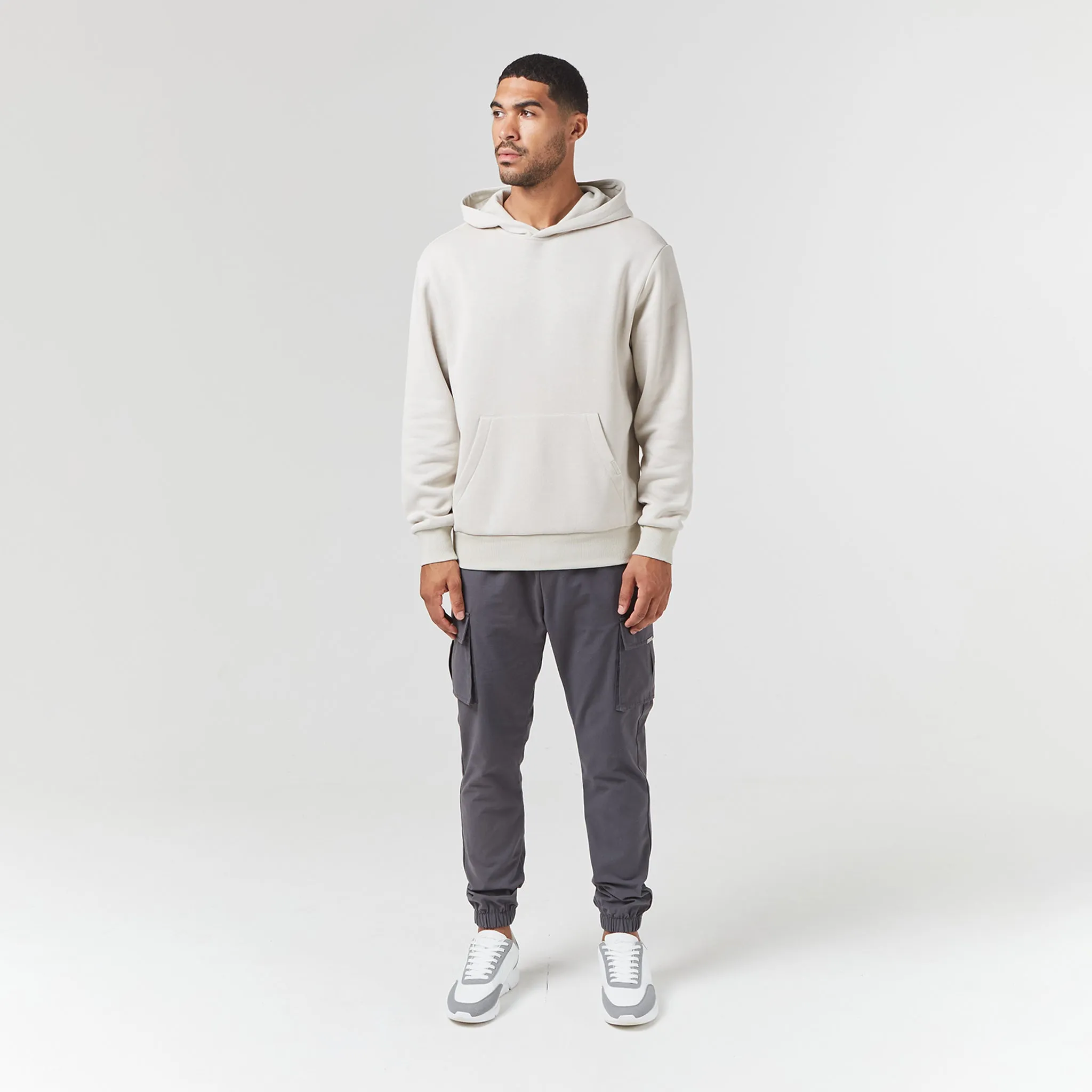 Hoodie & Cargo Pant Set | Stone Charcoal