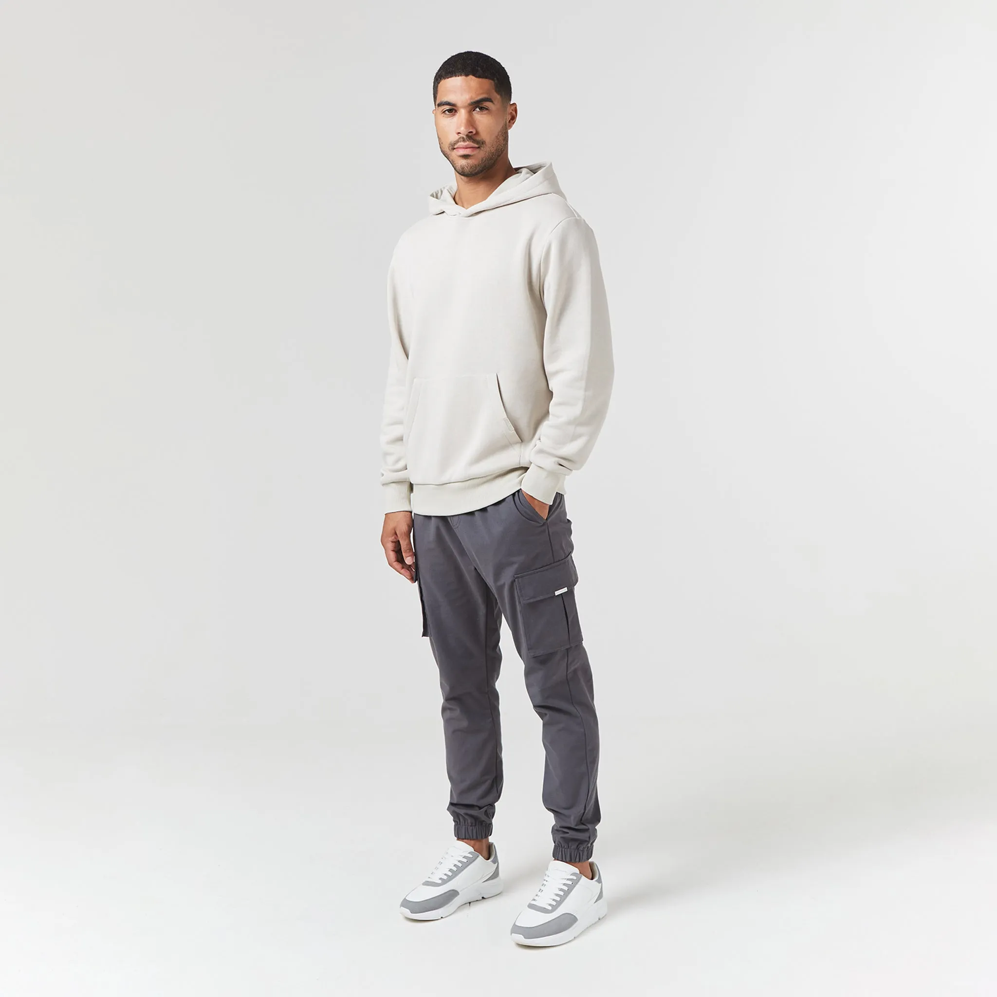 Hoodie & Cargo Pant Set | Stone Charcoal