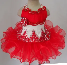 Infant/toddler/baby/children/kids glitz Girl's Pageant Dress  for birthday,christmas,bridal,gift, 1~4T G001-2
