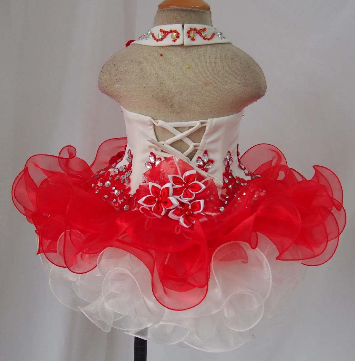Infant/toddler/baby/children/kids glitz Girl's Pageant Dress  for birthday,christmas,bridal,gift, 1~4T G001-2
