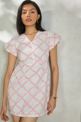 Izora|Schiffli Cotton Dress