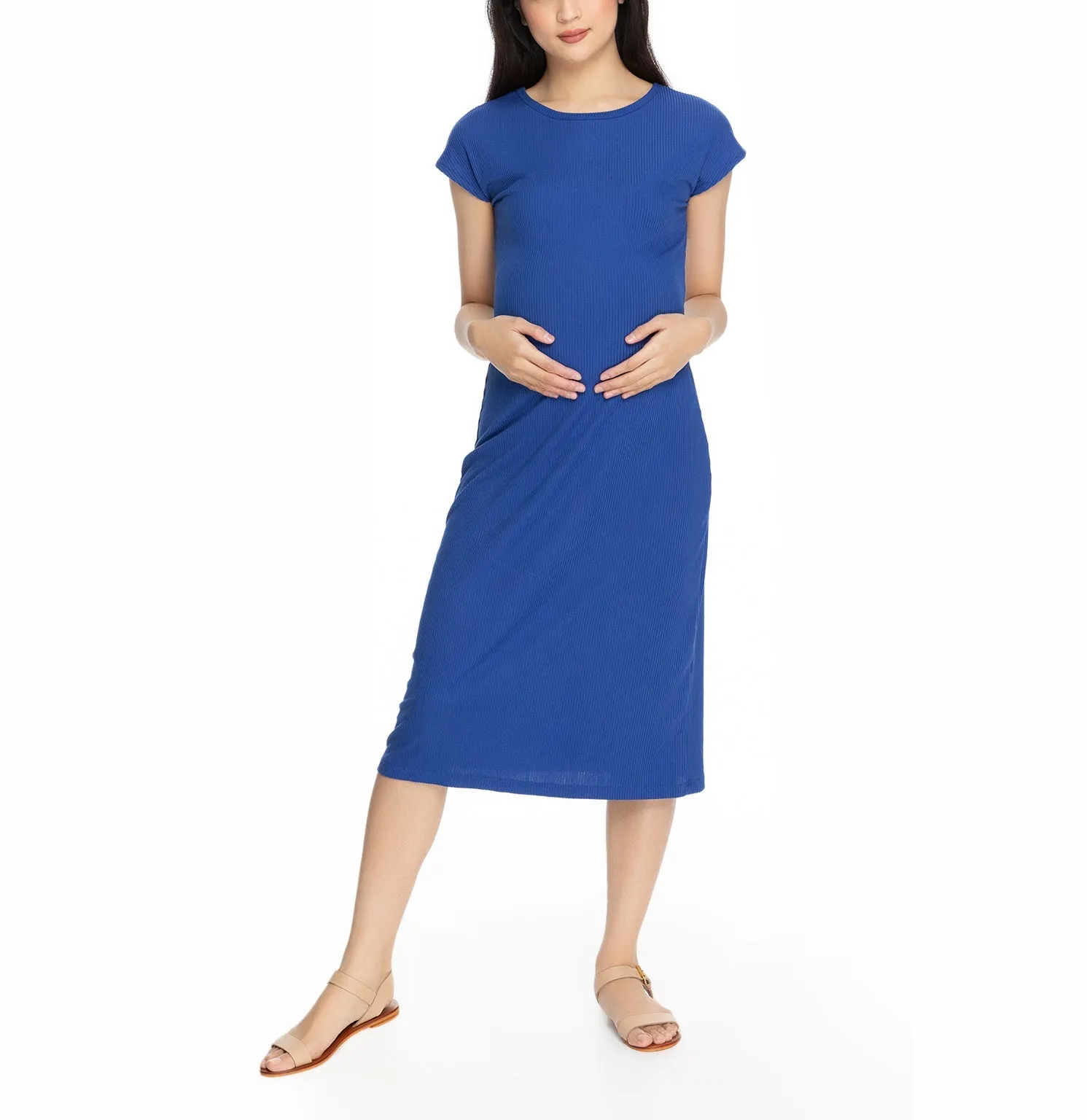 Janine  Maternity Dress Egyptian Blue