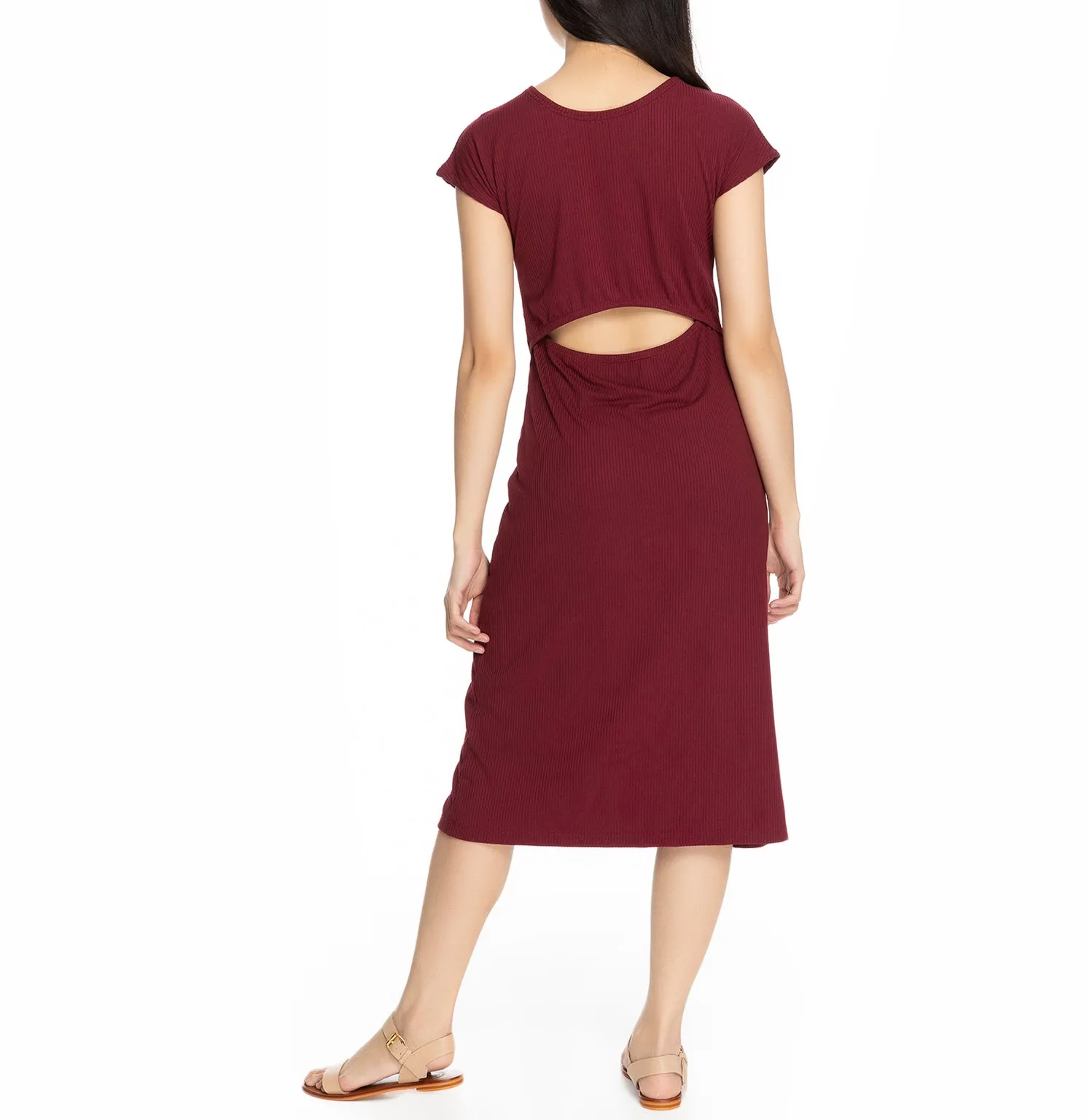 Janine  Maternity Dress Vermillion