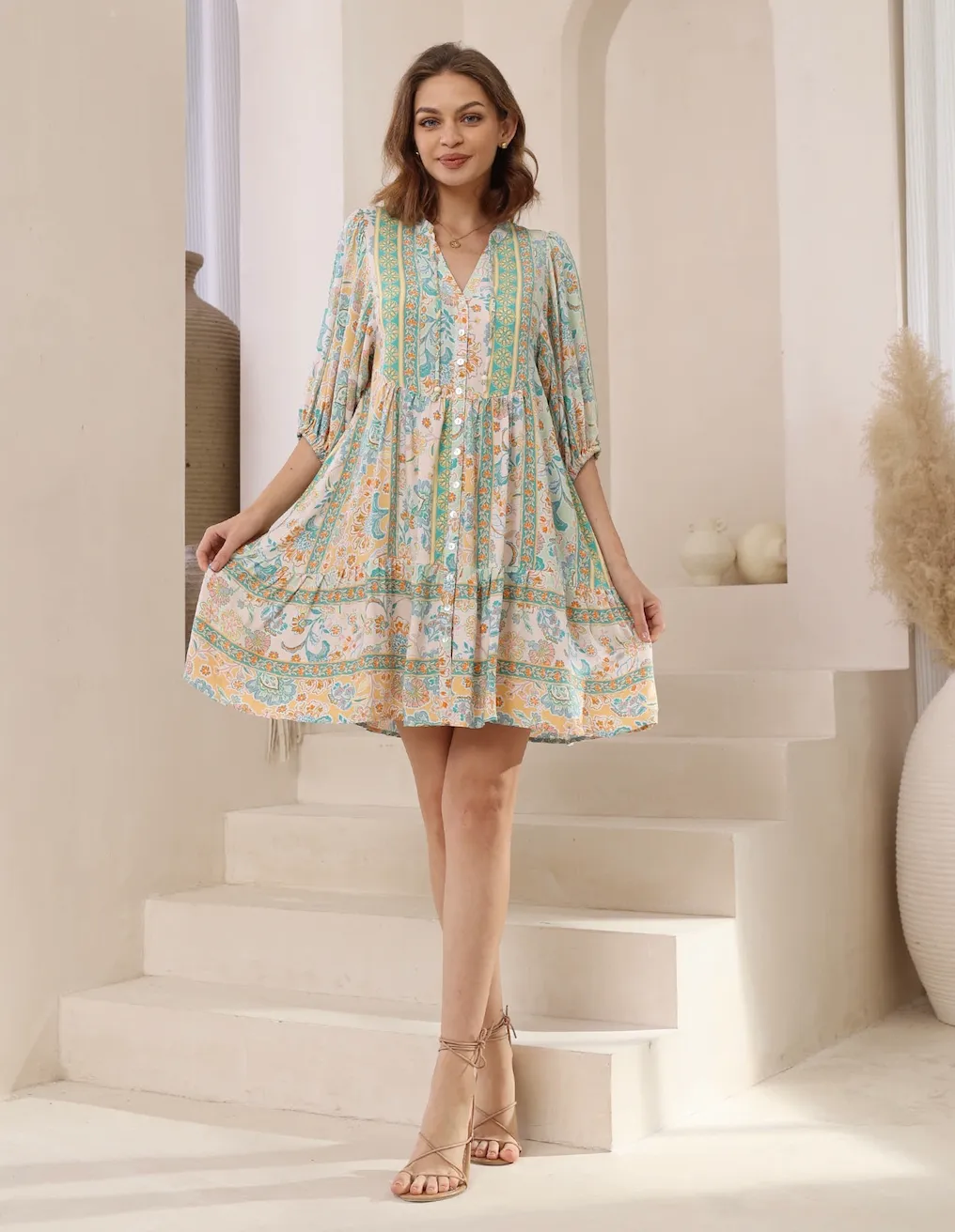 Jayla Dress -  mint green
