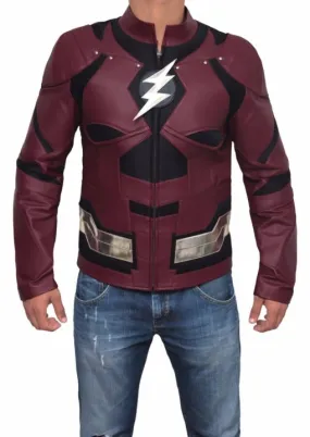 Justice League The Flash Ezra Miller Leather Jacket