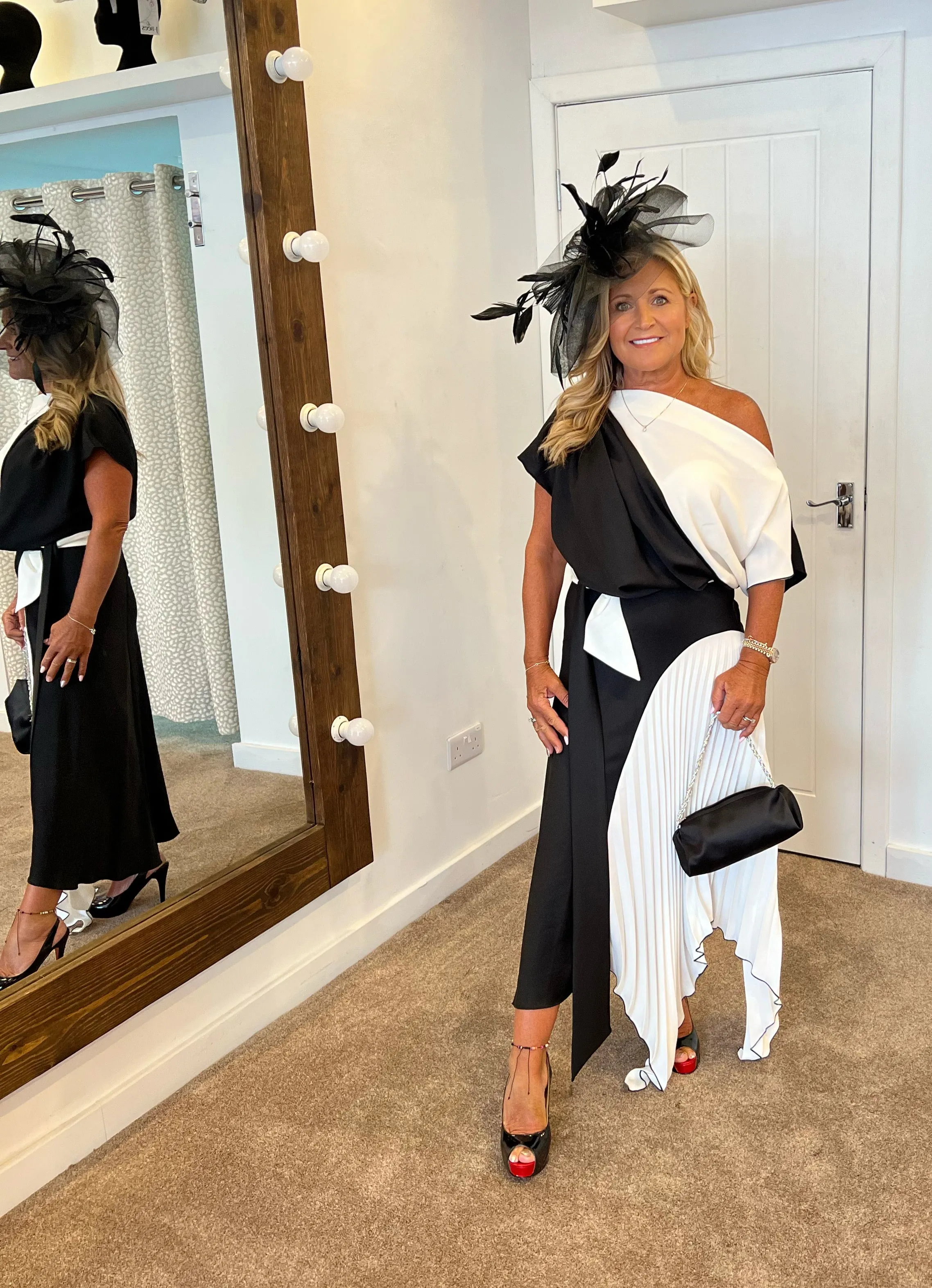 Kevan Jon Lucy dress black and ivory