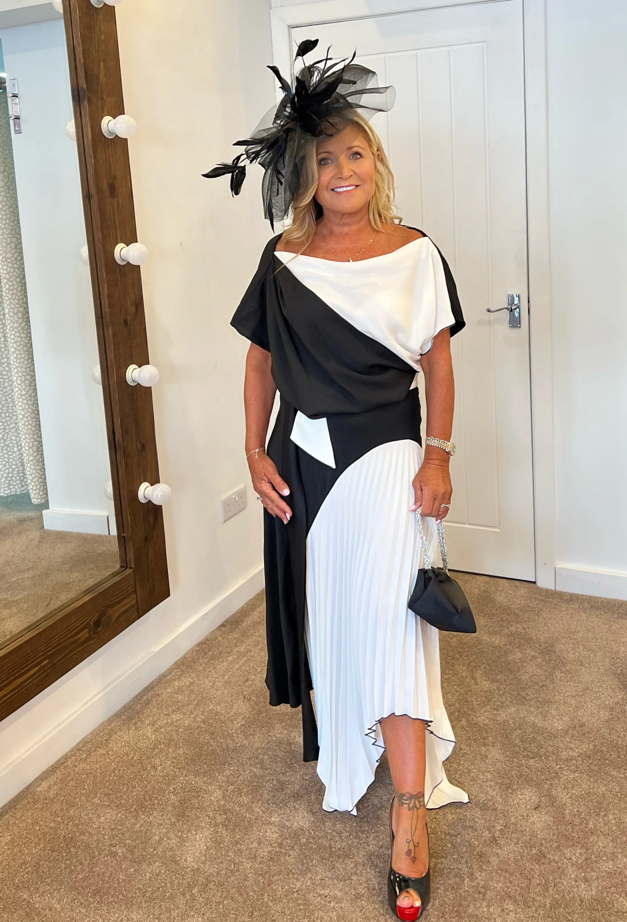 Kevan Jon Lucy dress black and ivory