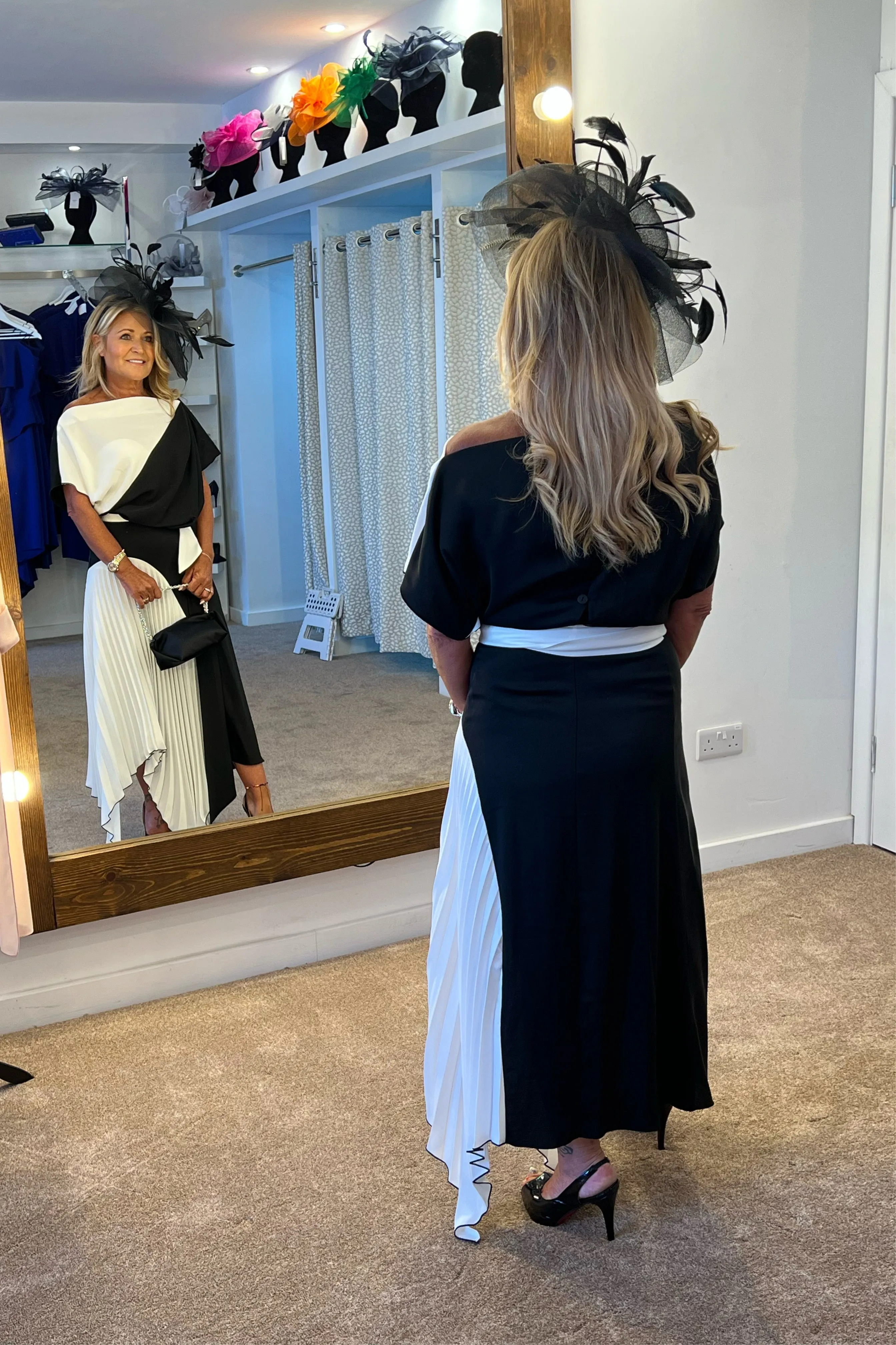 Kevan Jon Lucy dress black and ivory