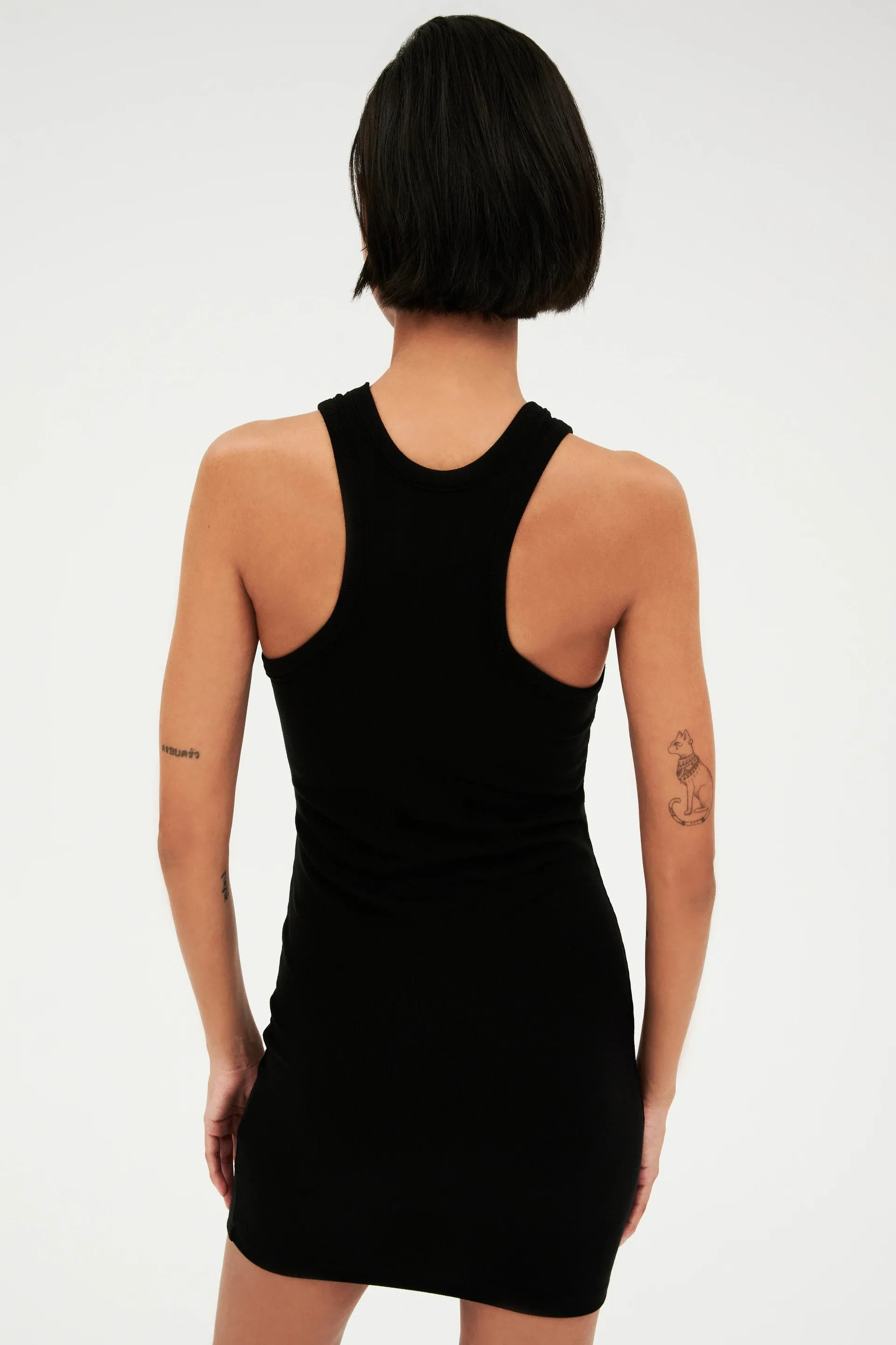Kiki Rib Dress, Black