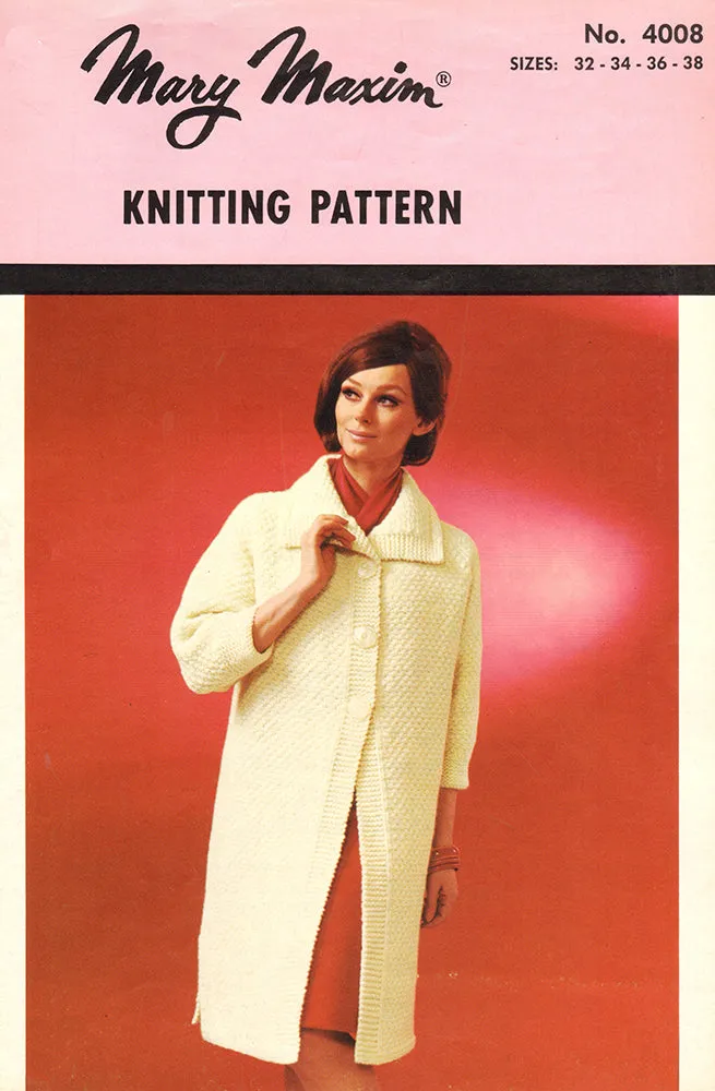 Knitted Dress Coat Pattern