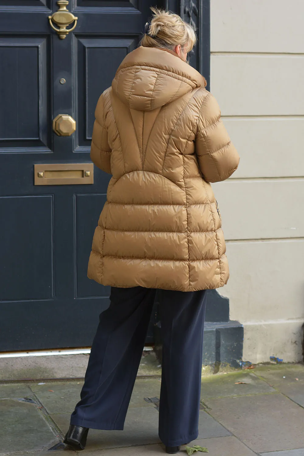 'Kylin' Caramel Elegant Down Coat