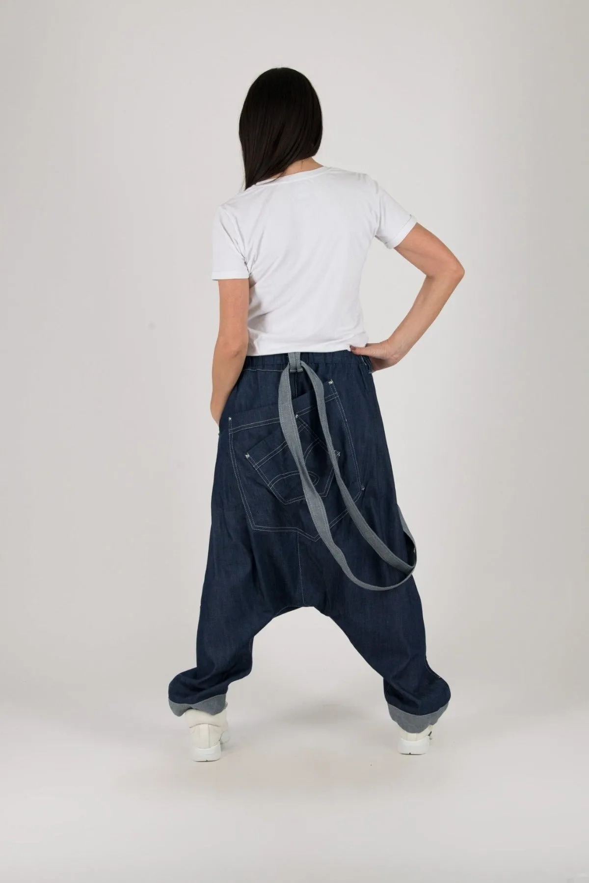 Lesila Jeans Drop Crotch Pants