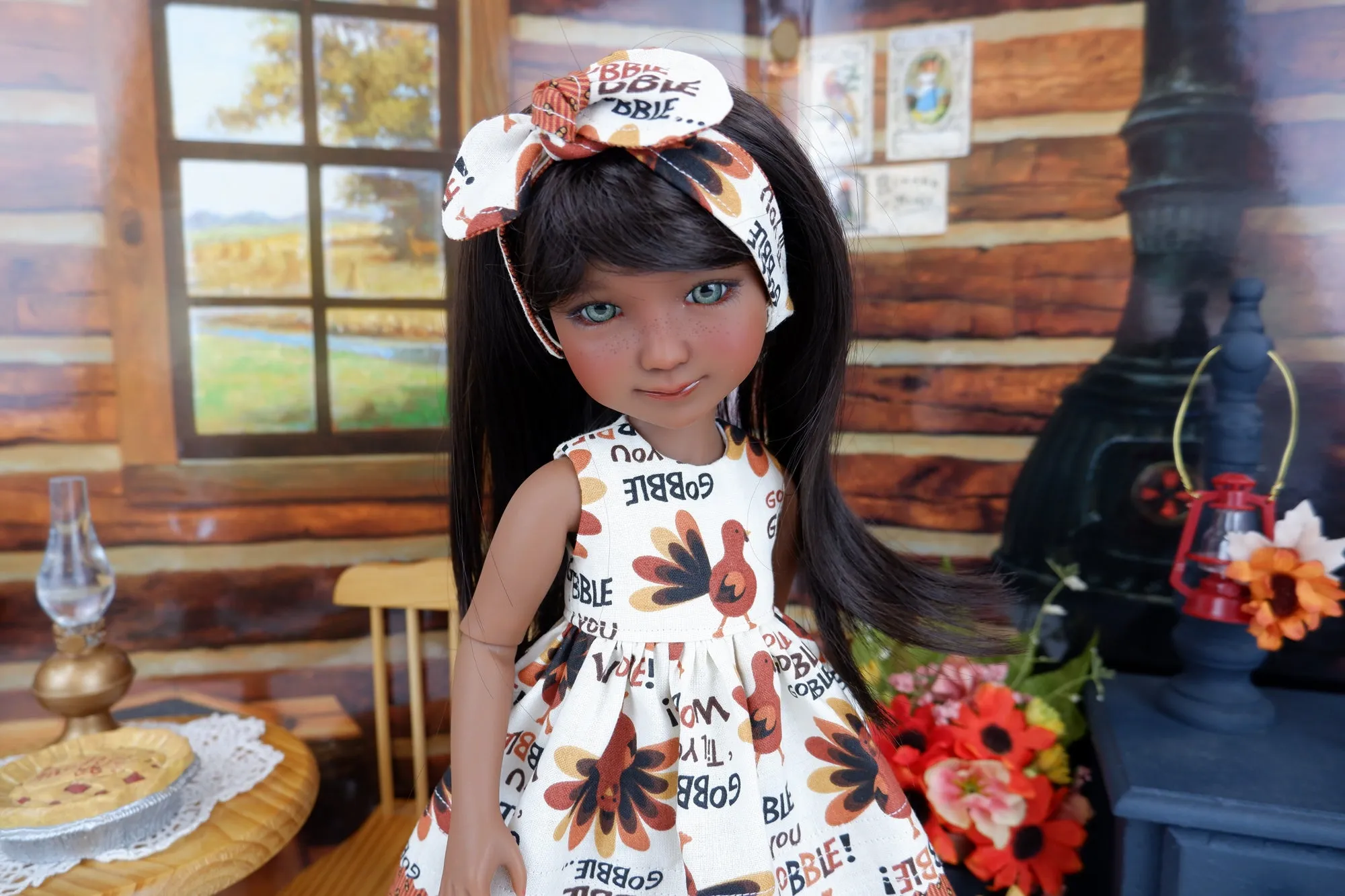 Lil' Turkey - dress with boots for Ruby Red Fashion Friends doll