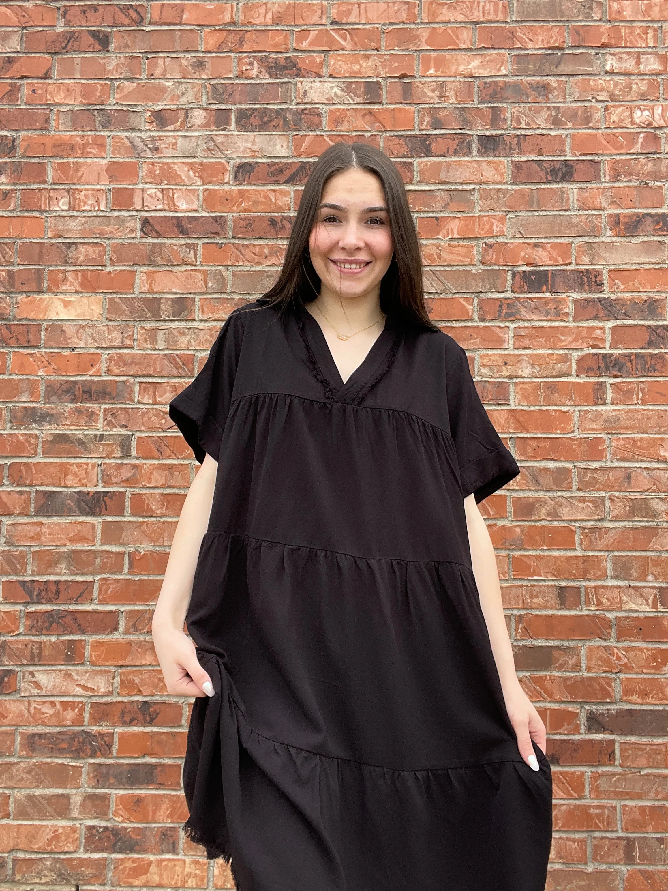 Liv Washed Tiered Dress