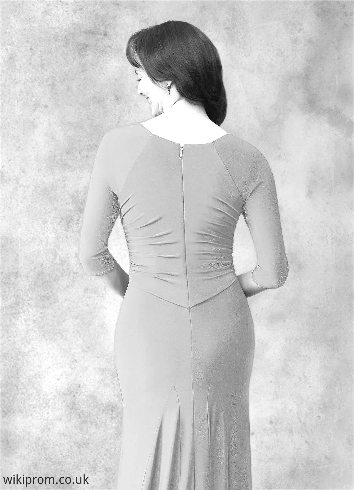 Lois Mermaid Sweetheart Neckline Luxe Knit Sweep Train Dress SWKP0019934