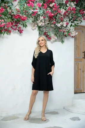 Lola's Bamboo Dress with Roll Up Sleeves