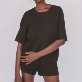 Lullaby Club Alex Knit Shorts - Jett *FINAL SALE*