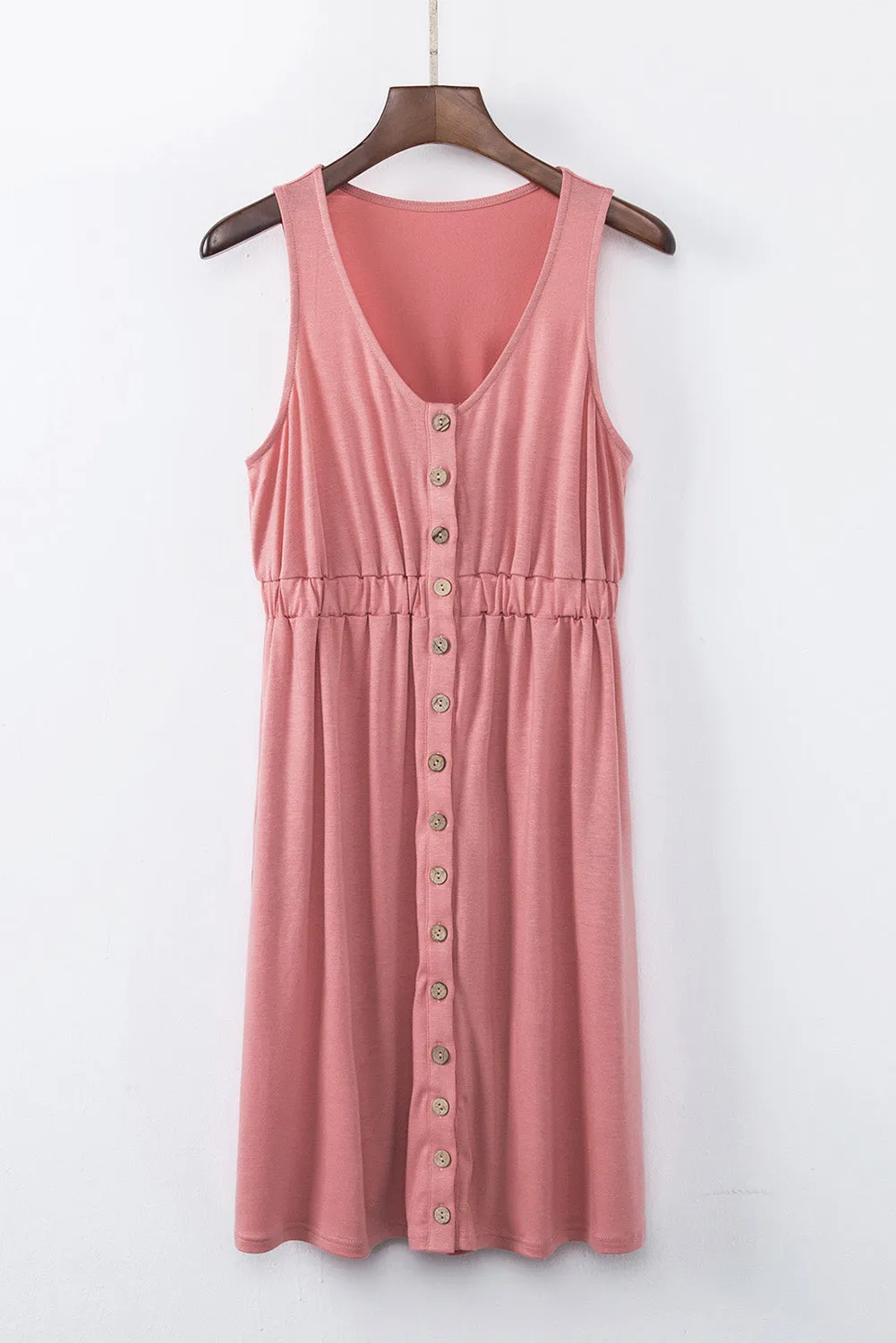 Magic Dress Sleeveless Button Down Mini Dress