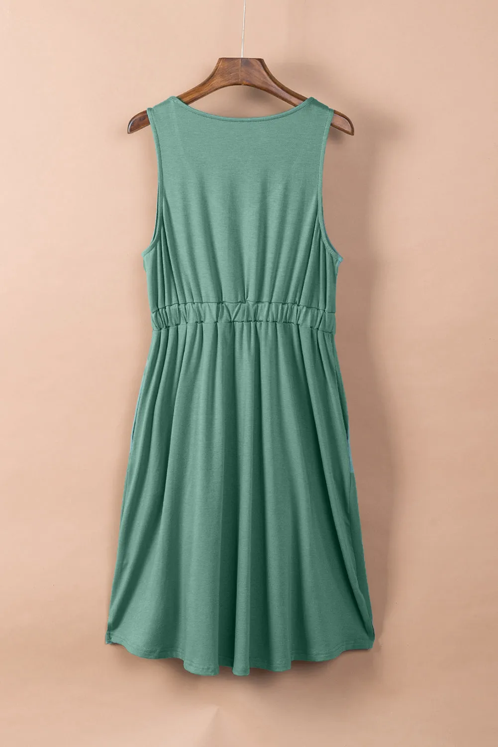 Magic Dress Sleeveless Button Down Mini Dress