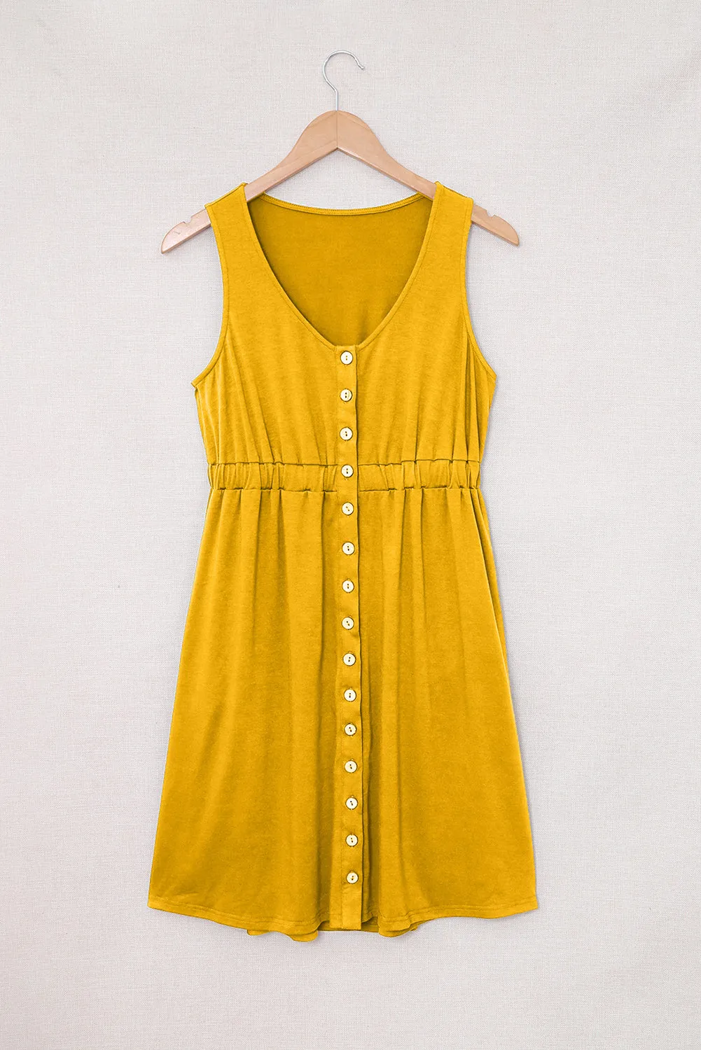 Magic Dress Sleeveless Button Down Mini Dress